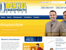 Tablet Screenshot of beshelchiropractic.com